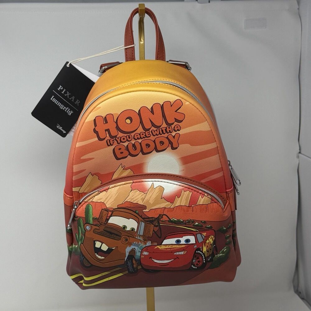 Loungefly Disney Pixar Cars Duo Radiator Springs Mini Backpack NWT